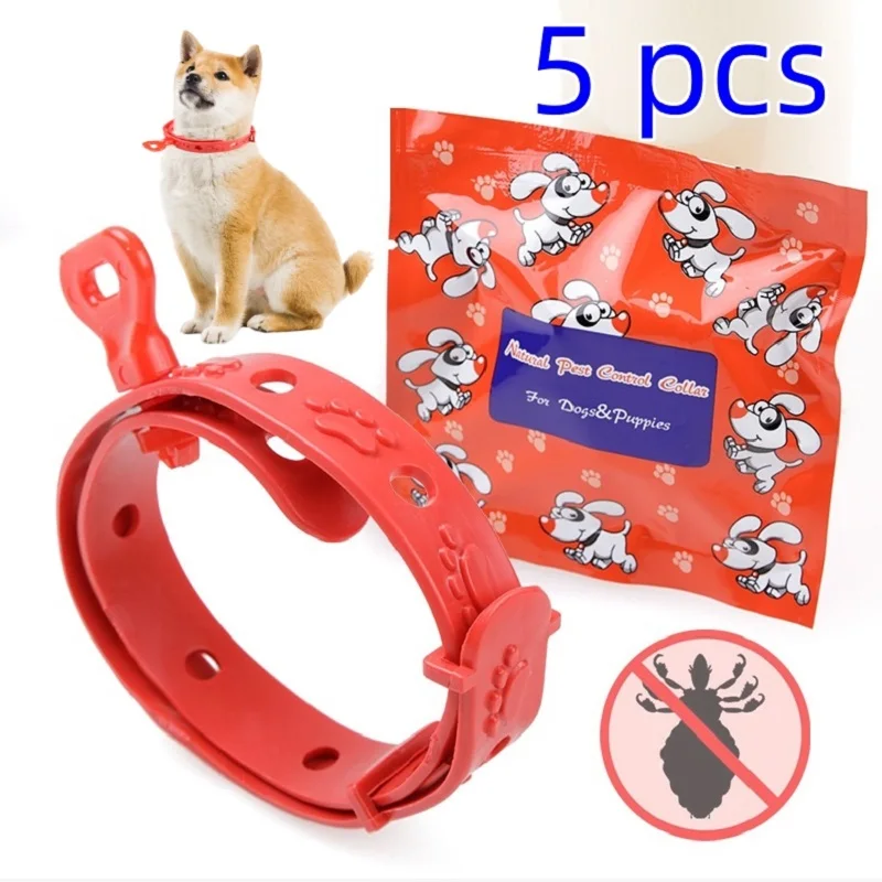 5pcs/lot Dog Anti Flea And Ticks Collar 8 Month Pet Protection Retractab... - $14.40