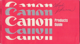 Canon AE-1 Program - A New Generation Products Guide - $14.84