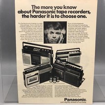 Vintage Magazine Ad Print Design Advertising Panasonic Tape Recorder - £26.39 GBP