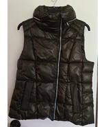 Womens L Marc New York Andrew Dark Olive Green Puffy Puffer Hooded Hoodi... - $38.99 CAD