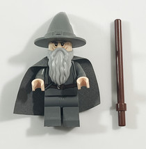 LEGO Gandalf Minifigure with Staff - Lord of The Rings Hobbit Wizard - £8.54 GBP