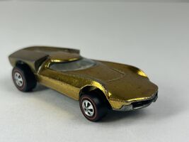 Vintage Hot Wheels Turbo Fire Redline Diecast Car Gold 1968 Mattel USA C... - $74.99