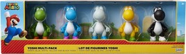 Super Mario Yoshi Action Figures 2.5in 5 Pack Nintendo Mario Switch New Sealed - £21.12 GBP