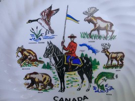 Vintage Plate Canada 10  Inch RCMP Mountie and Wild Life - £13.74 GBP