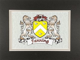 Fanning Irish Coat of Arms Print - Frameable 9&quot; x 12&quot; - £15.11 GBP