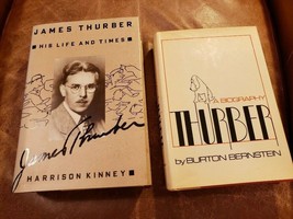 Lot Of 2 Hc&amp;Dj Biographies * James Thurber Life Times Kinney Bernstein Carnival - £15.50 GBP