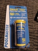 Poolmaster 22211 Smart Test 4-Way Pool and Spa Test Strips - 50Ct new se... - £6.22 GBP