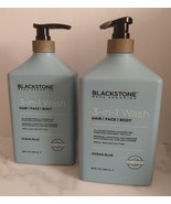 2x Blackstone Men&#39;s Grooming 3-in-1 Wash 32 oz. Ocean Blue Limited Edition  - £42.17 GBP
