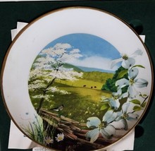 9.25&quot; Vintage Wildflowers Of The South Dogwood Collectors Plate Ralph Ma... - $19.99