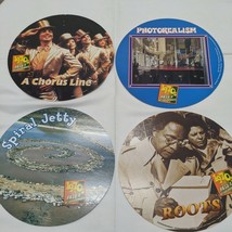 Lot of (4) 1970s Arts Entertainment Circle Cardboard Collectables With F... - $242.99 MXN