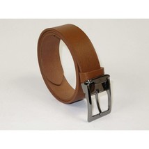 Men's Belt By PICCODER Turkey Genuine Leather Solid 3000 Tan image 2
