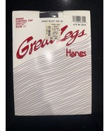 **Vintage 80&#39;s Hanes Great Legs Pantyhose Barely Black Sheer  Sandalfoot... - €8,29 EUR
