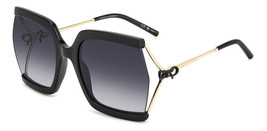 Carolina Herrera HER-0216/G/S Sunglasses Sun Glasses B 2M2-BLK-GOLD Authentic Ne - £185.67 GBP