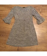 Reborn Gathered Dress Bubble Sleeves V Neckline Knit Material NWOT Ladie... - $355.42 MXN
