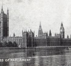 Houses Of Parliament Antique Postcard Great Britain Unposted England - $9.96