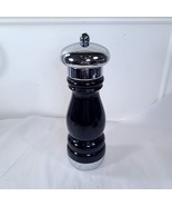 Vintage Williams Bounds Wooden Black salt Pepper Hand Grinder Mill WM Ad... - $44.00