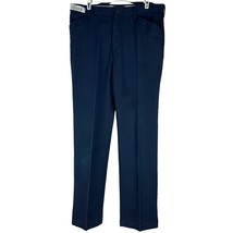 Aramark Men&#39;s Uniform Work Pants Size 34X32 Navy Blue - £14.54 GBP
