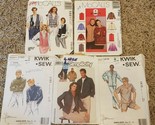 Lot of 5 Cut &amp; Partially Cut Men &amp; Unisex Sewing Patterns Simplicity Mcc... - $8.87