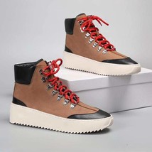 Owen Seak Men Casual Shoes High-TOP Ankle Boots Leather Sneaker Trainers High St - £151.51 GBP