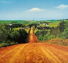 1970s Postcard Long River Hill Prince Edward Island PEI Canada Vintage E2D - $10.00