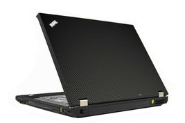 LidStyles Carbon Fiber Laptop Skin Protector Decal IBM / Lenovo ThinkPad T410 image 2