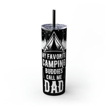Personalized Skinny Tumbler with Straw, 20oz, Keeps Drinks Hot/Cold, Matte or Gl - £32.03 GBP
