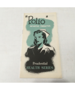 Polio infantile paralysis prudential health series small vintage booklet - €17,15 EUR