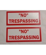 NO TRESPASSING Signs, Weather Resistant, FREE Shipping (set of 2) - $372.37 MXN