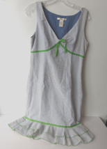 Vintage Sarah Spencer Blue &amp; White Striped Summer Dress Size 6 Coastal B... - £39.25 GBP