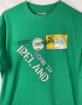 Vintage Ireland T Shirt Single Stitch Hanes 50/50 Logo Crew USA Mens XL 80s 90s - £19.58 GBP