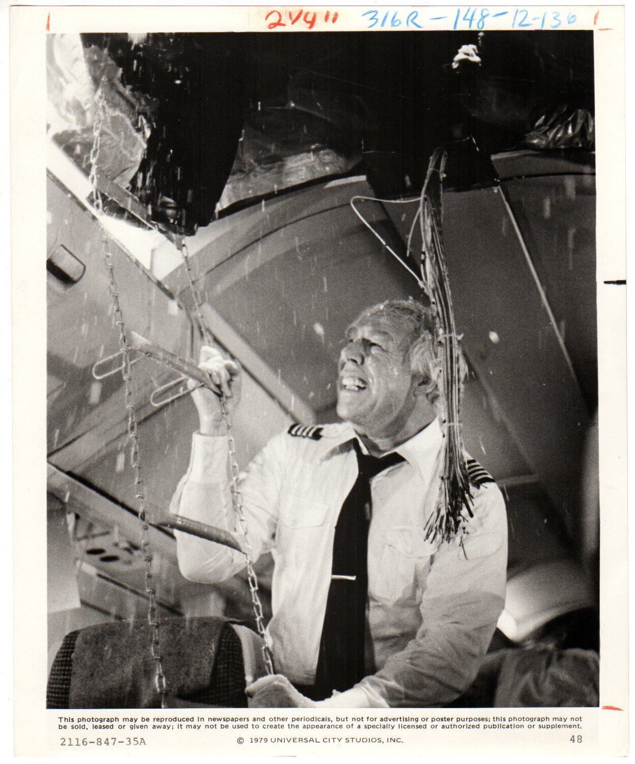 *THE CONCORDE...AIRPORT &#39;79 (1979) Pilot George Kennedy Surveys Missile ... - $25.00