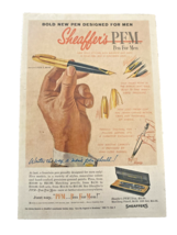 Sheaffers PFM Fountain Pen Ad Advertisement 1950s 1959 Color Protective Sleeve - £14.30 GBP