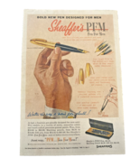 Sheaffers PFM Fountain Pen Ad Advertisement 1950s 1959 Color Protective ... - €15,71 EUR