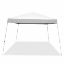 White 12x12 Outdoor Portable Canopy Tent Shelter Sun Shade Camping Beach Picnic - £175.05 GBP