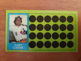 1981 Topps Baseball Scratch-Off #66 Gary Carter Montreal Expos - £2.31 GBP