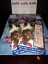 MLB 1999 Hank Aaron, Atlanta Braves Classic Collectibles Commemorative Tickets - £19.80 GBP