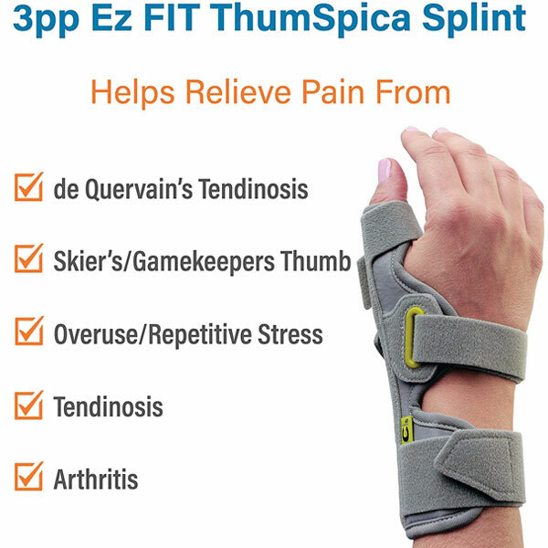 3pp Ez Fit Thumb Spica Splint Universal One Size Item image 5