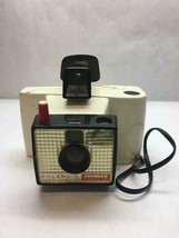 Vintage Polaroid Brand Swinger Model 20 Film Land Camera White Plastic Strap - £15.95 GBP