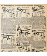 1901 Horse Goat Dog Harnesses Reproduction Advertisement Sears Agricultu... - $19.99