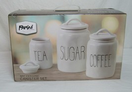 PARINI COOKWARE 3PC CERAMIC CANISTER SET BRAND NEW EH217 - $571.09 MXN