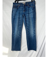 Madewell The Slim Boyjean Jeans - Size 26 Blue- Raw Hem - $40.20