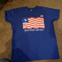 NICE Men&#39;s Liberian Liberia God Bless OLM Minnesota Blue T-Shirt sz- M Med - $348.85 MXN