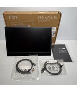 MSI Pro MP161 E2 Portable Monitor 15.6&quot; FHD IPS 1080p W Speakers USB-C RT15 - $1,103.79 MXN