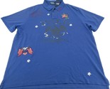 Polo Ralph Lauren Classic USA Flag Graphic Polo Shirt Mens Size XL Blue ... - £78.62 GBP