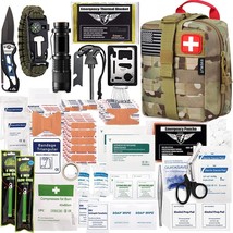 Everlit 250 Pieces Survival First Aid Kit Ifak Emt Molle Pouch Survival Kit - £40.79 GBP