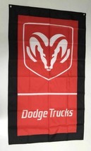 Dodge Ram Trucks Style 1 Banner Flag - Car Ute USA Mechanic Workshop Man Cave 3x - £13.42 GBP