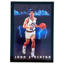 1993-94 SkyBox Premium #338 John Stockton Poster Card PC UTAH JAZZ -- EX-NM - $1.34 CAD
