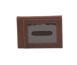 Myra Bags #5856 Leather 4.25&quot;x3&quot; Credit Card Holder~RFID Blocked~Folding~Pockets - £11.35 GBP