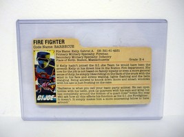 GI Joe Barbecue File Card Hasbro Direct Red Back Asst. 6182 Accessory Part 1985 - £23.34 GBP