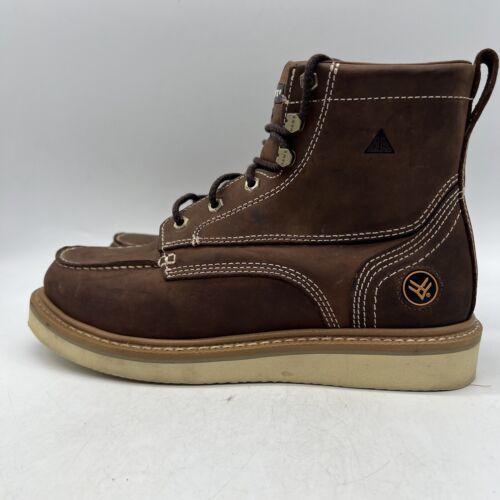 Primary image for Hawx WULP-3 Mens Brown Lace Up Soft Toe Leather Ankle Work Boots Size 11 EE